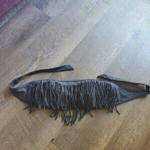 Victoria Secret black fringe top size medium